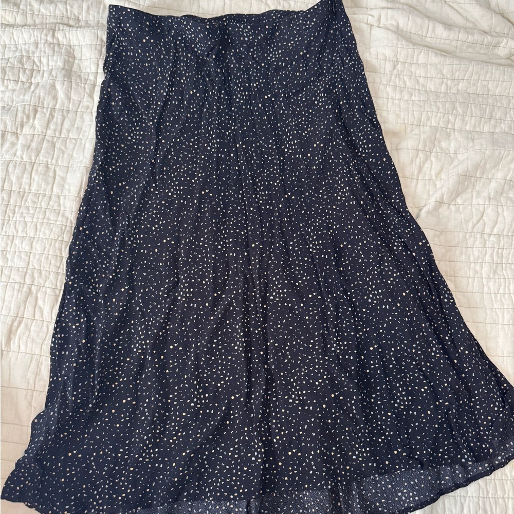 Elegant Black and White Polka Dot Skirt